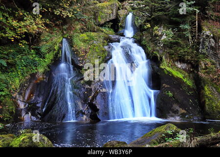 Die Triberger Wasserfälle sind die höchsten Wasserfälle in Deutschland Stockfoto