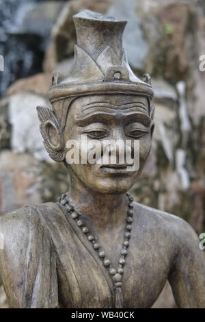 Die Figur des russi oder rishi, einem indischen Stil Einsiedler oder Yoga Practitioner, auf dem Gelände des Wat Po (PHO), Bangkok, Thailand Stockfoto