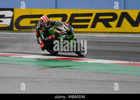 1 JONATHAN REA während Pata Riviera von Rimini Runde 7 World Sbk-Rennen 1, Misano Adriatico, Italien, 22. Jun 2019, Motoren World SuperBike-SBK Stockfoto