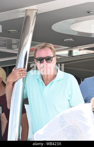 Harry Redknapp in Cowes Cowes Torquay Motorbootrennen Wochenende 2019 Stockfoto