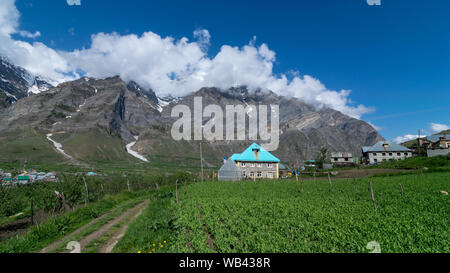 Foto von Dorf in Lahaul im Himalaya - Stockfoto