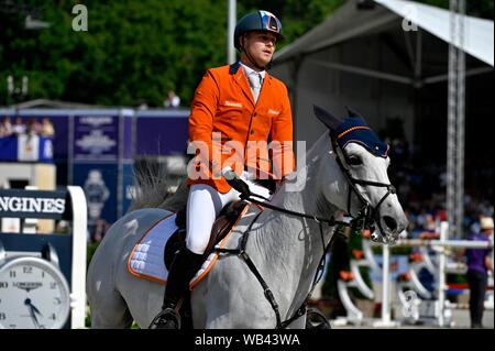 Doron Kuipers NED mit Charley während Longines FEI Jumping Europameisterschaft 2019 am 23. August 2019 in Rotterdam, Niederlande. (Foto von Sander Chamid/SCS/LBA (Holland) Stockfoto