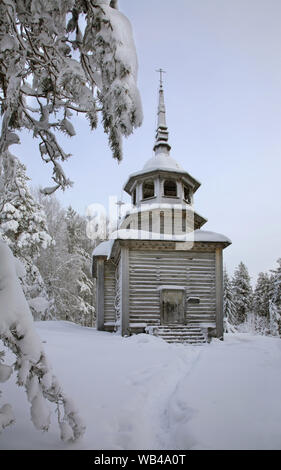 Kirche von St. Alexander Svirsky an Maselga Dorf. Kargopol Bezirk. Arkhangelsk. Russland Stockfoto