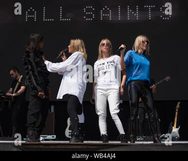 All Saints - Melanie Blatt, Shaznay Lewis, Nicole Appleton, Natalie Appleton bei siegreichen Festival 2019 Stockfoto