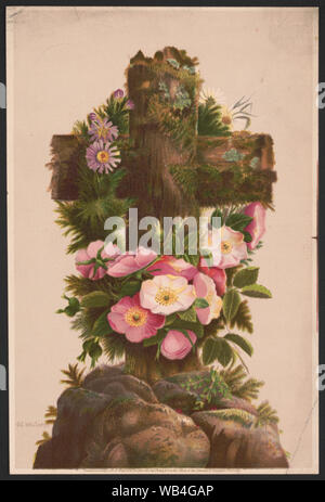 Ostern Morgen, nein. 5/ nach Mrs O.E. Whitney. Abstract / Medium: 1 Print: chromolithograph; Blatt 27,4 x 18,2 cm. Stockfoto