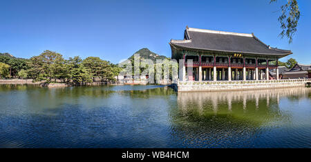 Ein ruhiger Morgen in Seoul, Korea Stockfoto