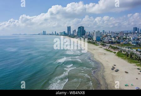 Blick auf den Strand in Da Nang, Vietnam Stockfoto