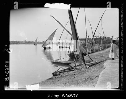 Ägypten. Fluss Szenen. Der Nil. Szenen entlang der Kairo Banken Abstract / Medium: G. Eric und Edith Matson Fotosammlung Stockfoto