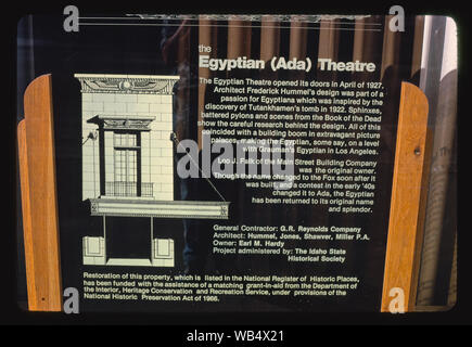 Ägyptischen Theater, Boise, Idaho Stockfoto