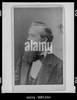 Eliah Washburn Coy, Erzieher, Kopf und Schultern hoch, nach links Abstract / Medium: 1 Foto auf carte de visite montieren. Stockfoto