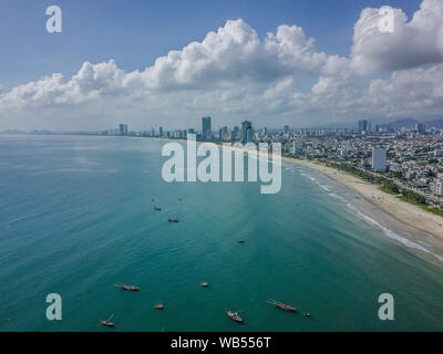 Blick auf den Strand in Da Nang, Vietnam Stockfoto