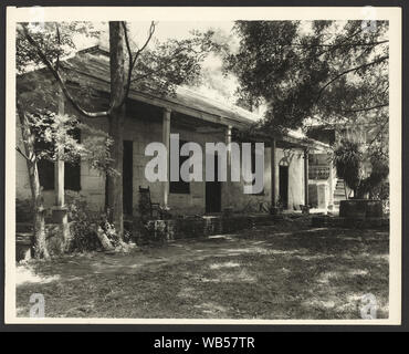 Elmscourt, Viertel, Natchez, Adams County, Mississippi Abstract / Medium: 1 Fotoabzug. Stockfoto