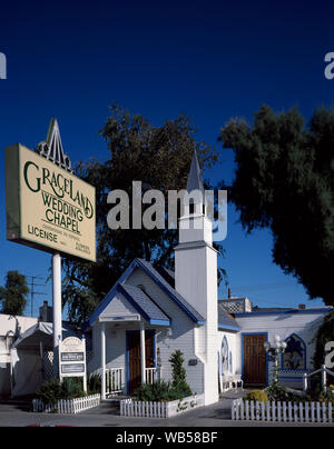 Elvis Presley - themed Wedding Chapel, Las Vegas, Nevada Stockfoto