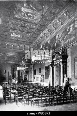 Kunstakademie Düsseldorf, erbaut von 1875 bis 1879 von Hermann Riffart, Aula, Gesamtansicht. Stockfoto