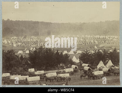 Lager der Armee des Potomac am Cumberland Landung auf Pamunky Stockfoto