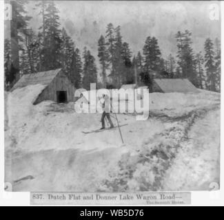 Niederländische Flach und Donner Lake Wagenstraße - der Gipfel Haus Stockfoto