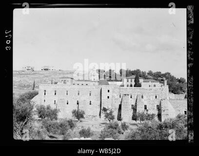 Umgebung von Jerusalem. Kloster des Kreuzes. Standort, an dem Baum des Kreuzes wuchs Abstract / Medium: G. Eric und Edith Matson Foto Sammlung soll Stockfoto