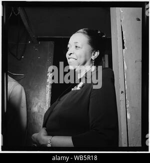 Ethel Waters, in ein Foto von William S. Gottlieb geglaubt, in New York City, New York [1] genommen worden zu sein Stockfoto