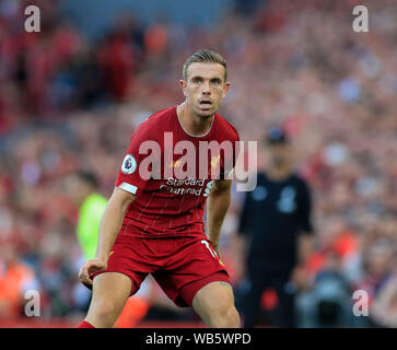 23. August 2019, Liverpool, Liverpool, England; Premier League Fußball, Liverpool gegen Arsenal; Jordanien Henderson (14) von Liverpool Credit: Conor Molloy/News Bilder Premier League/EFL Fußball Bilder unterliegen DataCo Lizenz Stockfoto