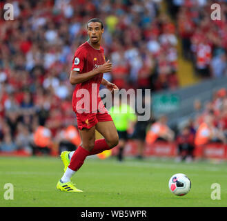 23. August 2019, Liverpool, Liverpool, England; Premier League Fußball, Liverpool gegen Arsenal; Joel Matip (23) von Liverpool Credit: Conor Molloy/News Bilder Premier League/EFL Fußball Bilder unterliegen DataCo Lizenz Stockfoto