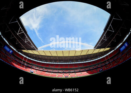 24. August 2019, Wembley Stadion, London, England; 2019 Coral das Endspiel um den Challenge Cup; St Helens vs Warrington Wölfe; Quelle: Richard Long/News Bilder Stockfoto