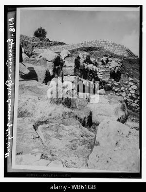 Ausgrabungen am Ophel. Verlauf der alten Stadtmauer Abstract / Medium: G. Eric und Edith Matson Fotosammlung Stockfoto