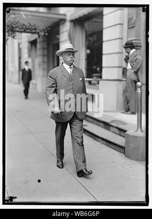 FLETCHER, DUNCAN UPSHAW. SENATOR ROM-FLORIDA, 1909-1936 Abstract / Medium: 1 Negativ: Glas; 5 x 7 in. oder kleiner Stockfoto