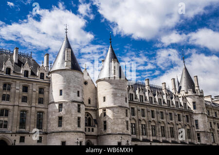 Blick von der Bateaux Mouches in Paris, Frankreich Stockfoto