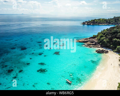 Similan Insel Luftaufnahmen von oben in Thailand Stockfoto