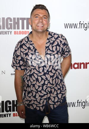 Paul Danan nimmt am Tag Drei der Frightfest 2019 im Cineworld, Leicester Square in London. Stockfoto