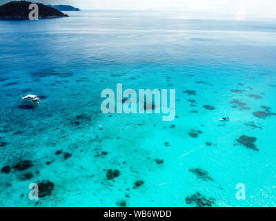 Similan Insel Luftaufnahmen von oben in Thailand Stockfoto