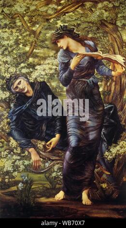 Edward Burne-Jones - Die BETÖRENDE von Merlin, 1873-1874. Stockfoto