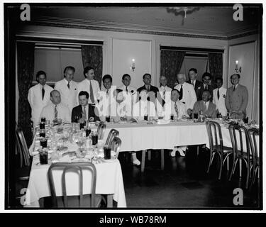 Filipino Abendessen, 12.08.18, 1938 Abstract / Medium: 1 Negativ: Glas; 4 x 5 in. oder kleiner Stockfoto