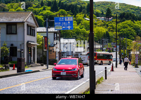 Yokosuka, Japan, 10., Mai, 2018. Die Landschaft von Hakone. Hakone ist eine Stadt in der Präfektur Kanagawa, Japan. Stockfoto