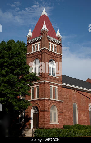 First Presbyterian Church, 1818 gegründet, war die erste Kirche in Florence, Alabama organisierte Stockfoto