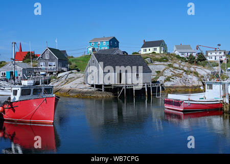Peggy's Cove Fischerdorf in Nova Scotia Stockfoto