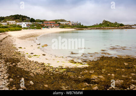 Großbritannien, England, Scilly Inseln, Tresco, Alte Grimsby, Raven's Porth Beach von Old Quay Stockfoto