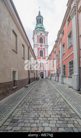 Poznan, Polen - eine der wichtigsten Städte des Landes, Posen stellt eine wunderbare Mischung zwischen ranaissance & mittelalterlicher Architektur. Hier die Altstadt Stockfoto