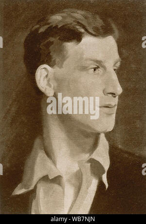 SIEGFRIED SASSOON (1886-1967), englischer Dichter, Schriftsteller und Soldat im Jahre 1917 auf der Basis einer Portrait von Glyn Philpot Stockfoto