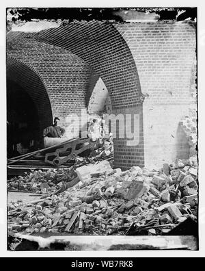Fort Pulaski, Ga Innenansicht der Verletzung Abstract: Ausgewählte Bürgerkrieg Fotografien, 1861-1865 Stockfoto
