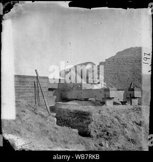 Fort Pulaski, Ga die Beauregard gun Abstract: Ausgewählte Bürgerkrieg Fotografien, 1861-1865 Stockfoto