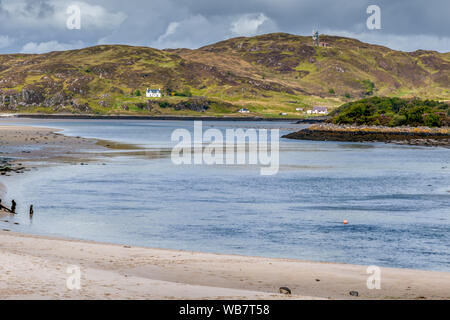 MORAR ESTUARY, Scottish Highlands/UK - Mai 19: Blick auf die Mündung der Morar Bay im Westen H. ighlands von Schottland am 19. Mai 2011 Stockfoto