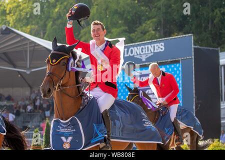 Rotterdam. Niederlande. 23. August 2019. Springen. Longines FEI Europameisterschaften. Kredit Elli Birke/SIP-Foto Agentur/Alamy leben Nachrichten. Stockfoto