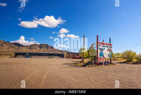 E-T-Frischen ruckartig Store auf dem Extraterrestrial Highway Stockfoto