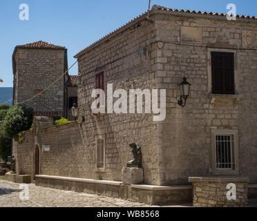 Gasse von osor auf der Insel Cres in Kroatien Stockfoto