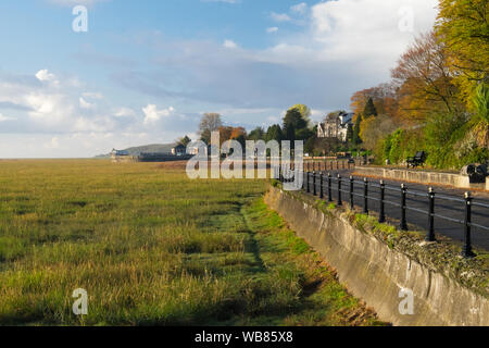 Grange Over Sands Lido. Dieses North West England Küstenstadt Hoffnungen für Retro refittings eines alten Außenpool für die öffentliche Nutzung Stockfoto