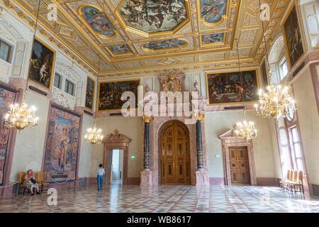 Der Kaisersaal der Residenz München, München, Bayern, Deutschland. Stockfoto