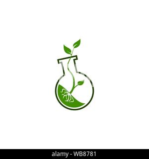 Runde Anlage Logo Design Template Stock Vektor