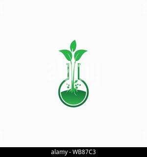 Runde Anlage Logo Design Template Stock Vektor