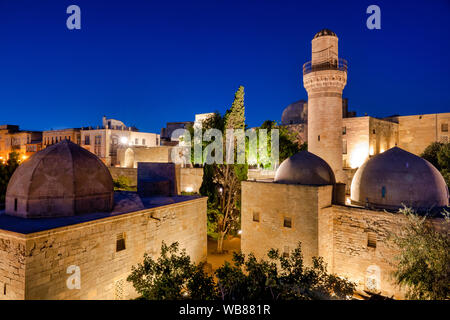 Ansicht der Rückseite des Palastes der Shirvanshahs, Baku, Aserbaidschan Stockfoto